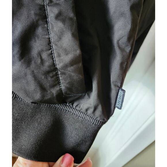 Hollister Large California Mends Black Full Zip Jacket Epic Flex Stretch Rose - Picture 3 of 7